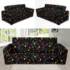 Christmas Light Pattern Print Design 04 Sofa Slipcover