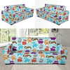 Bear Cute Pattern Print Design 03 Sofa Slipcover