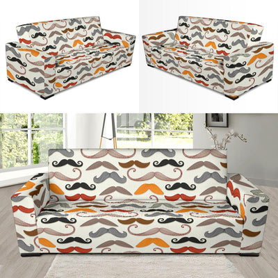 Mustache Pattern Print Design A02 Sofa Slipcover