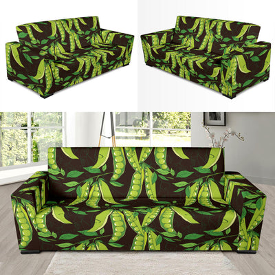 Peas Pattern Print Design A03 Sofa Slipcover