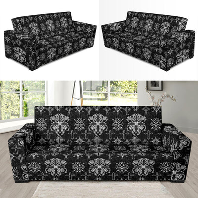 Cross Pattern Print Design 04 Sofa Slipcover