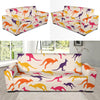 Kangaroos Pattern Print Design 01 Sofa Slipcover