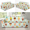 Ice Cream Pattern Print Design 03 Sofa Slipcover