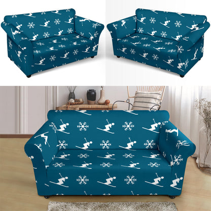 Ski Print Design LKS301 Loveseat Couch Slipcover