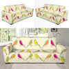 Parakeet Pattern Print Design A01 Sofa Slipcover