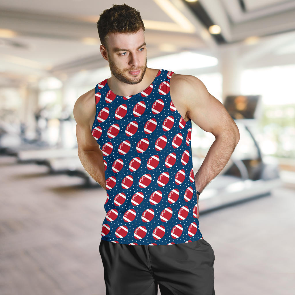 American Football Star Design Pattern Men Tank Top