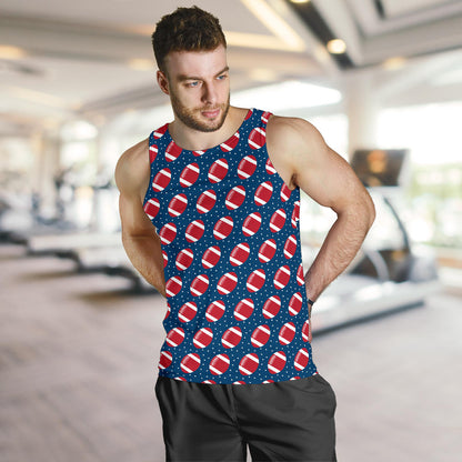 American Football Star Design Pattern Men Tank Top