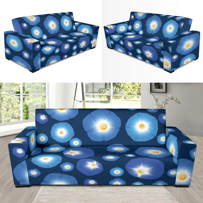 Morning Glory Pattern Print Design 02 Sofa Slipcover