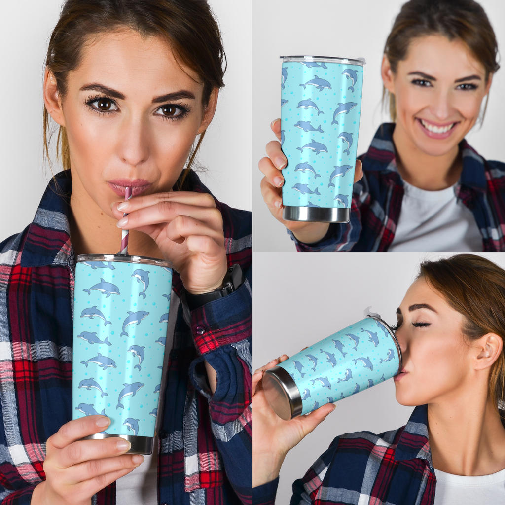 Dolphin Baby Cute Print Pattern Tumbler
