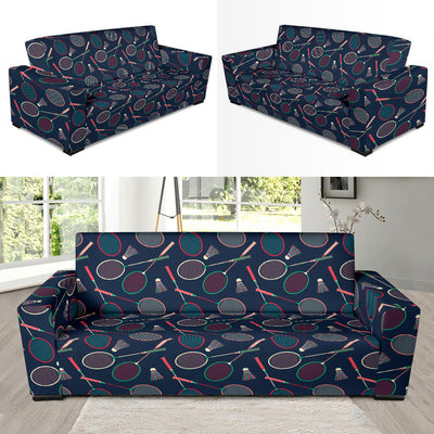 Badminton Pattern Print Design 03 Sofa Slipcover