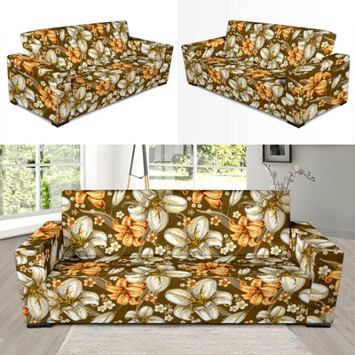 Lily Pattern Print Design 01 Sofa Slipcover