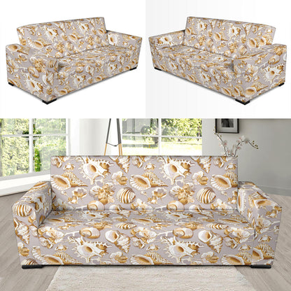 Seashell Print Design LKS309 Sofa Slipcover