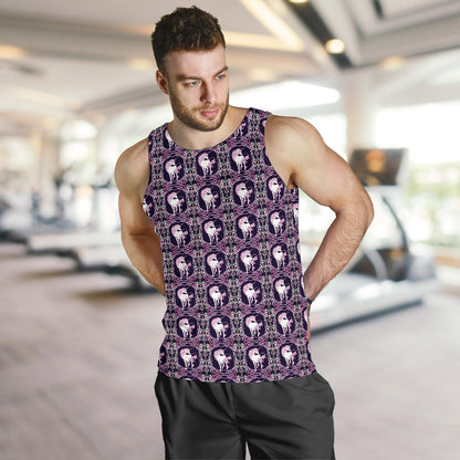 Unicorn Fantastic Flower Men Tank Top