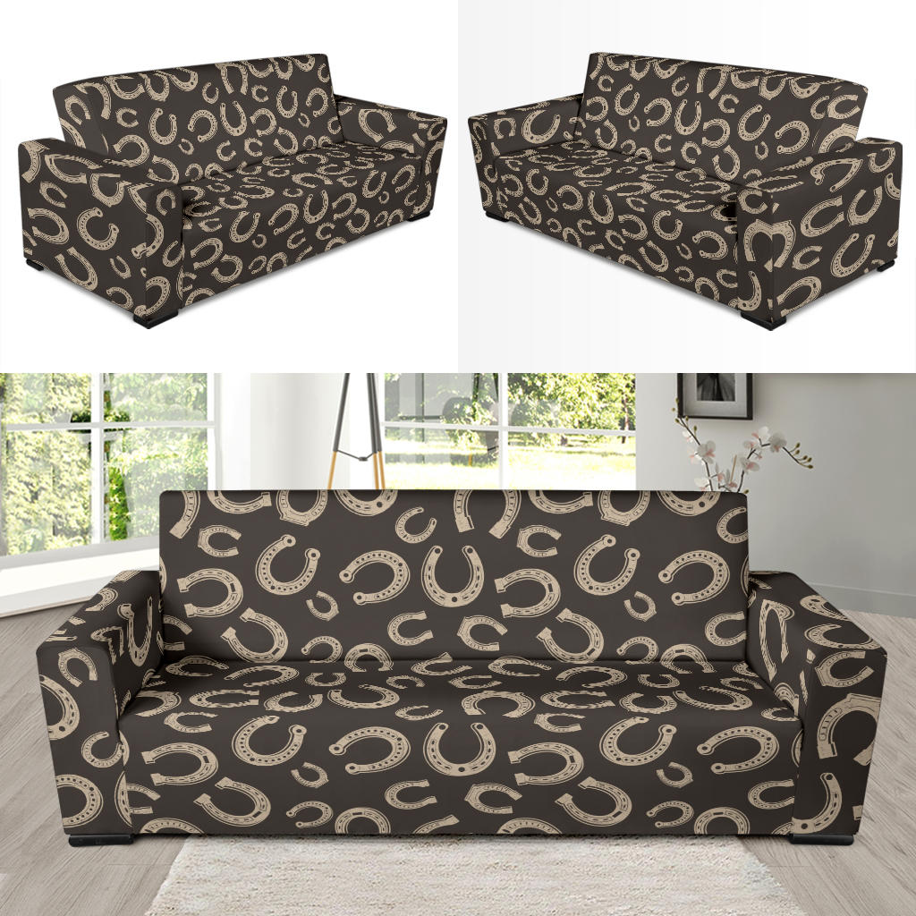Horseshoe Print Design LKS303 Sofa Slipcover