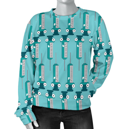 Phlebotomist Concept Design Women Long Sleeve Sweatshirt