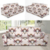 Buffalo Head Pattern Print Design 02 Sofa Slipcover