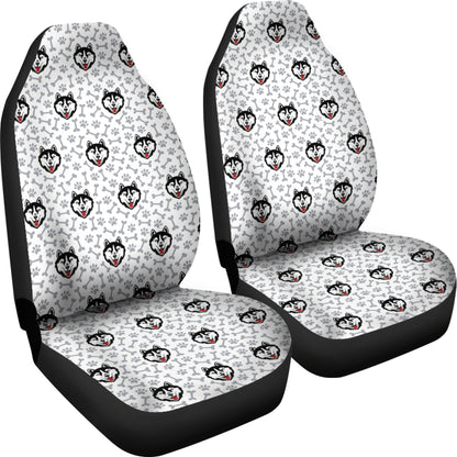 Siberian Huskies Print Design LKS305 Car Seat Covers
