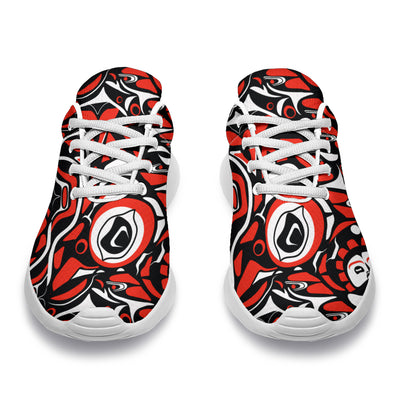 Native North American Themed Print Athletic Shoes