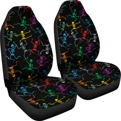 Skeleton Colorful Print Design LKS302 Car Seat Covers