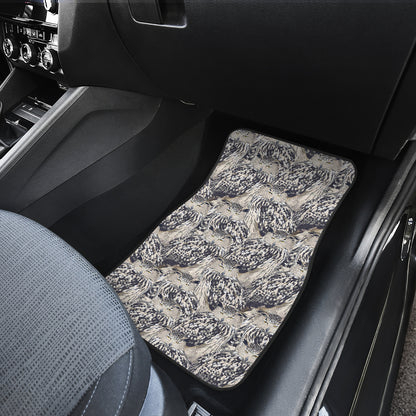 Owl Realistic Themed Design Print Car Floor Mats Front Back