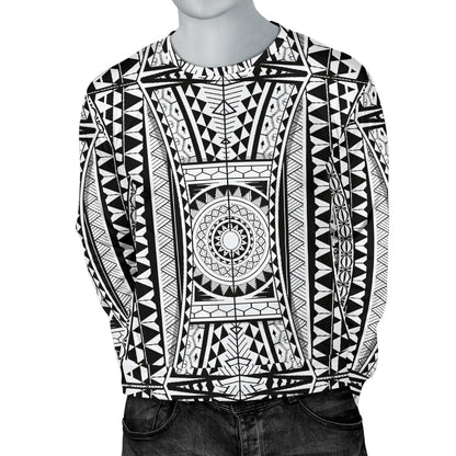 Polynesian Tattoo Design Men Long Sleeve Sweatshirt