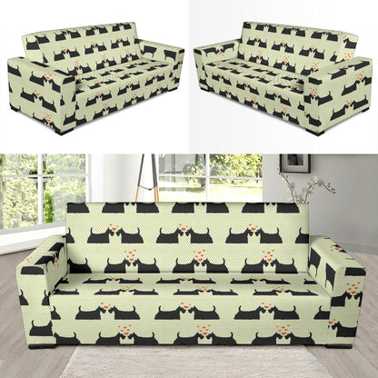 Scottish Terriers Print Design LKS304 Sofa Slipcover