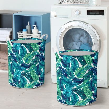 Brightness Tropical Palm Leaves Laundry Basket