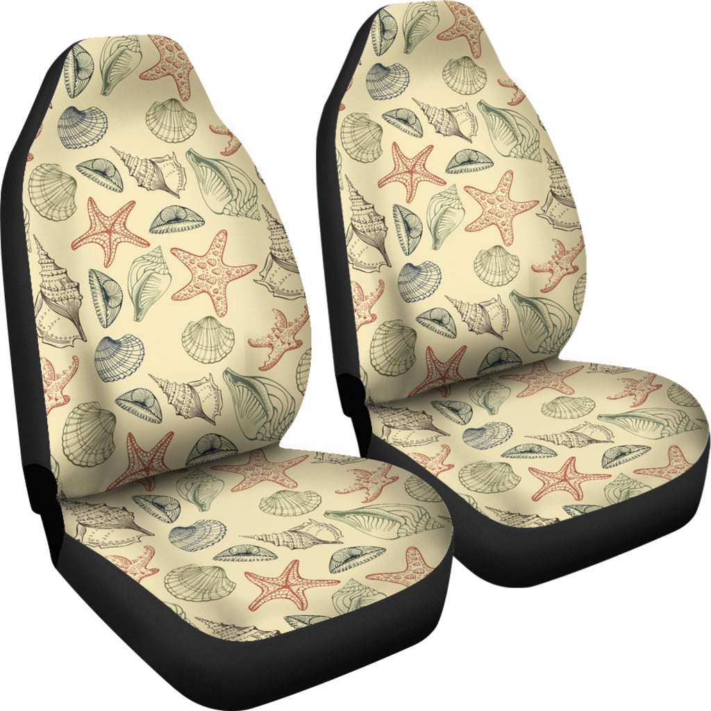 Seashell Print Design LKS305 Car Seat Covers