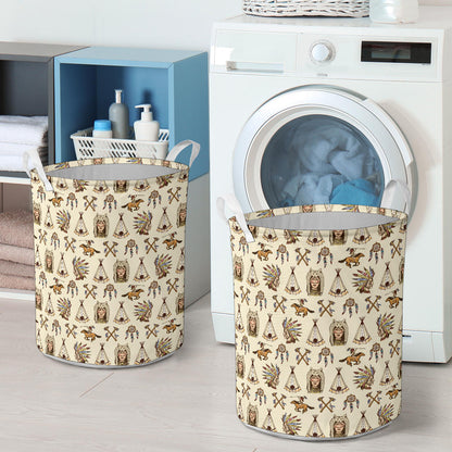 Native Indian Pattern Design Print Laundry Basket