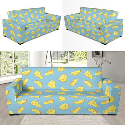 Cheese Pattern Print Design 04 Sofa Slipcover