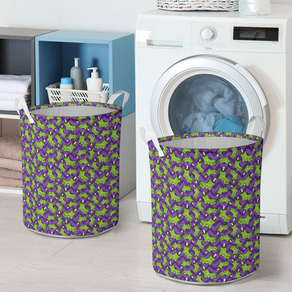 Zombie Foot Design Pattern Print Laundry Basket