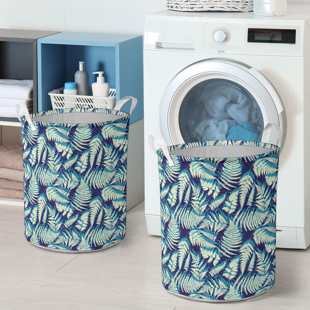 Fern Leave Summer Print Pattern Laundry Basket