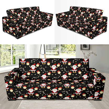 Santa Christmas Themed Print Design LKS307 Sofa Slipcover