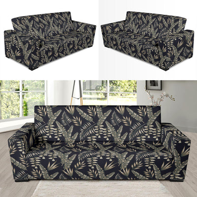 Banana Leaf Pattern Print Design 07 Sofa Slipcover