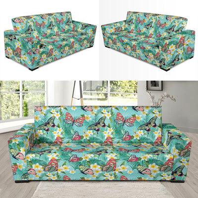 Butterfly Pattern Print Design 09 Sofa Slipcover