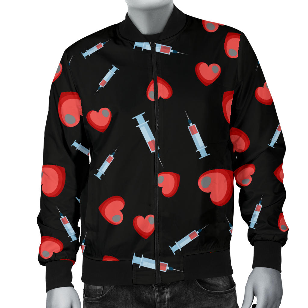 Phlebotomist Medical Concept Men Bomber Jacket