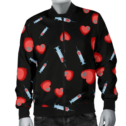 Phlebotomist Medical Concept Men Bomber Jacket