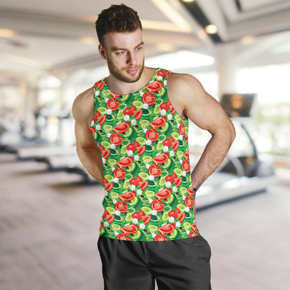 Vegan Salad Themed Design Print Men Tank Top