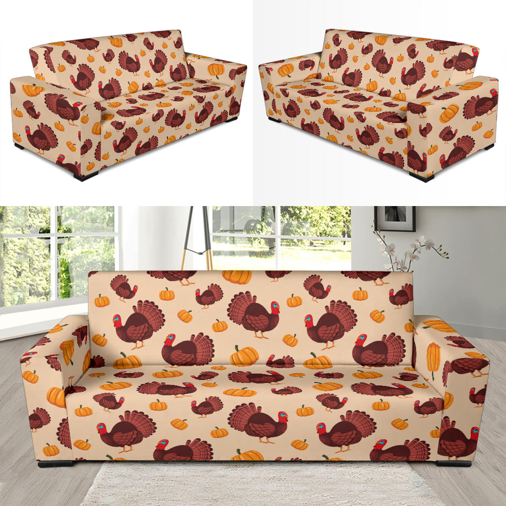 Thanksgiving Print Design LKS308 Sofa Slipcover
