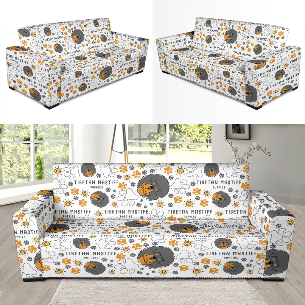 Tibetan Mastiffs Print Design LKS302 Sofa Slipcover