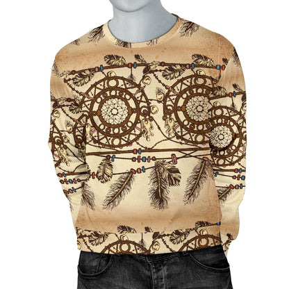 Dream catcher vintage native Men Long Sleeve Sweatshirt