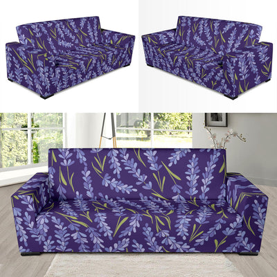 Lavender Pattern Print Design 03 Sofa Slipcover