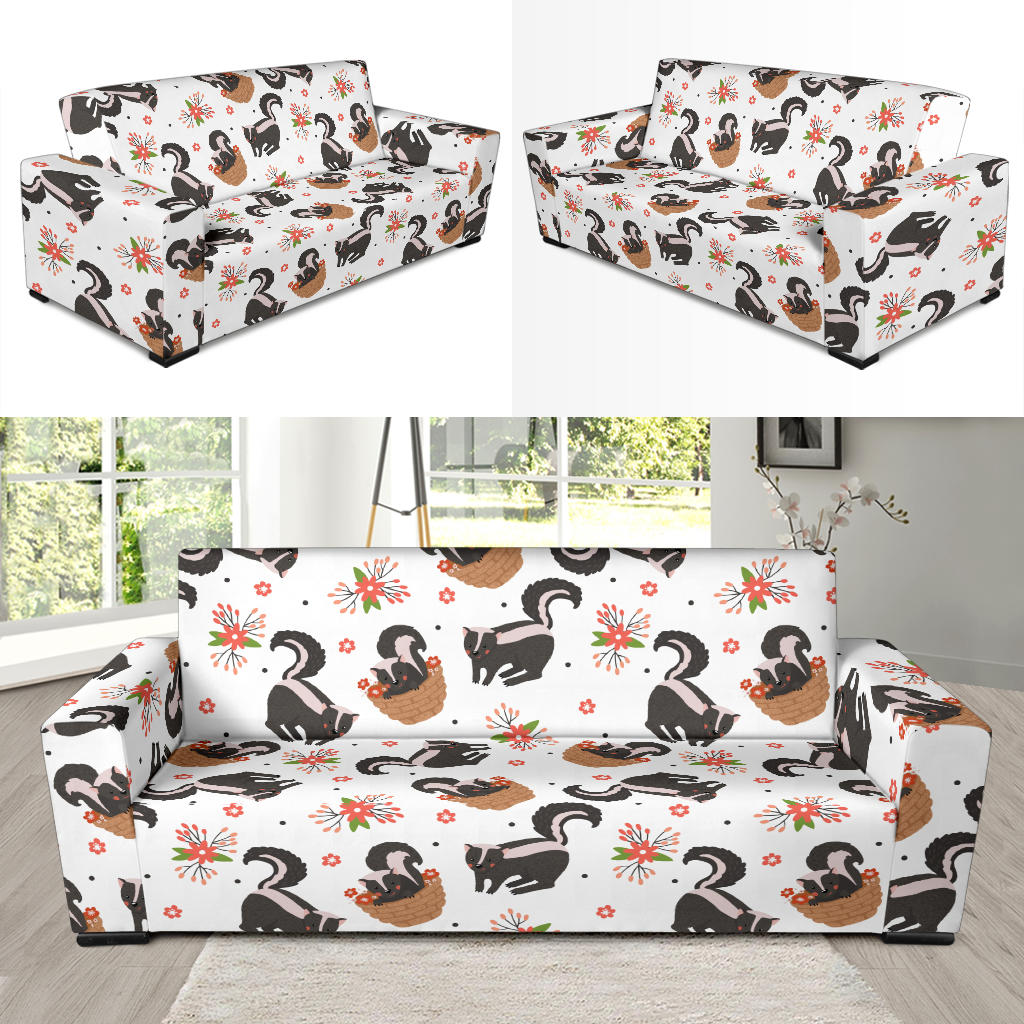 Skunk Print Design LKS304 Sofa Slipcover