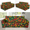 Rastafarian Pattern Print Design A03 Sofa Slipcover