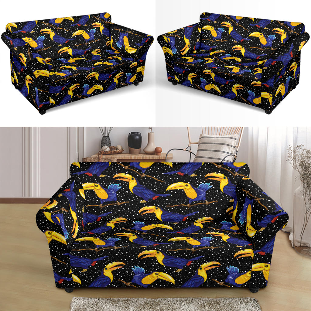 Toucan Print Design LKS307 Loveseat Couch Slipcover