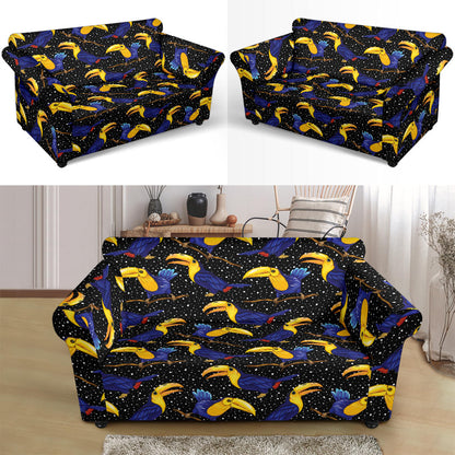 Toucan Print Design LKS307 Loveseat Couch Slipcover