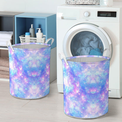 Galaxy Stardust Pastel Color Print Laundry Basket