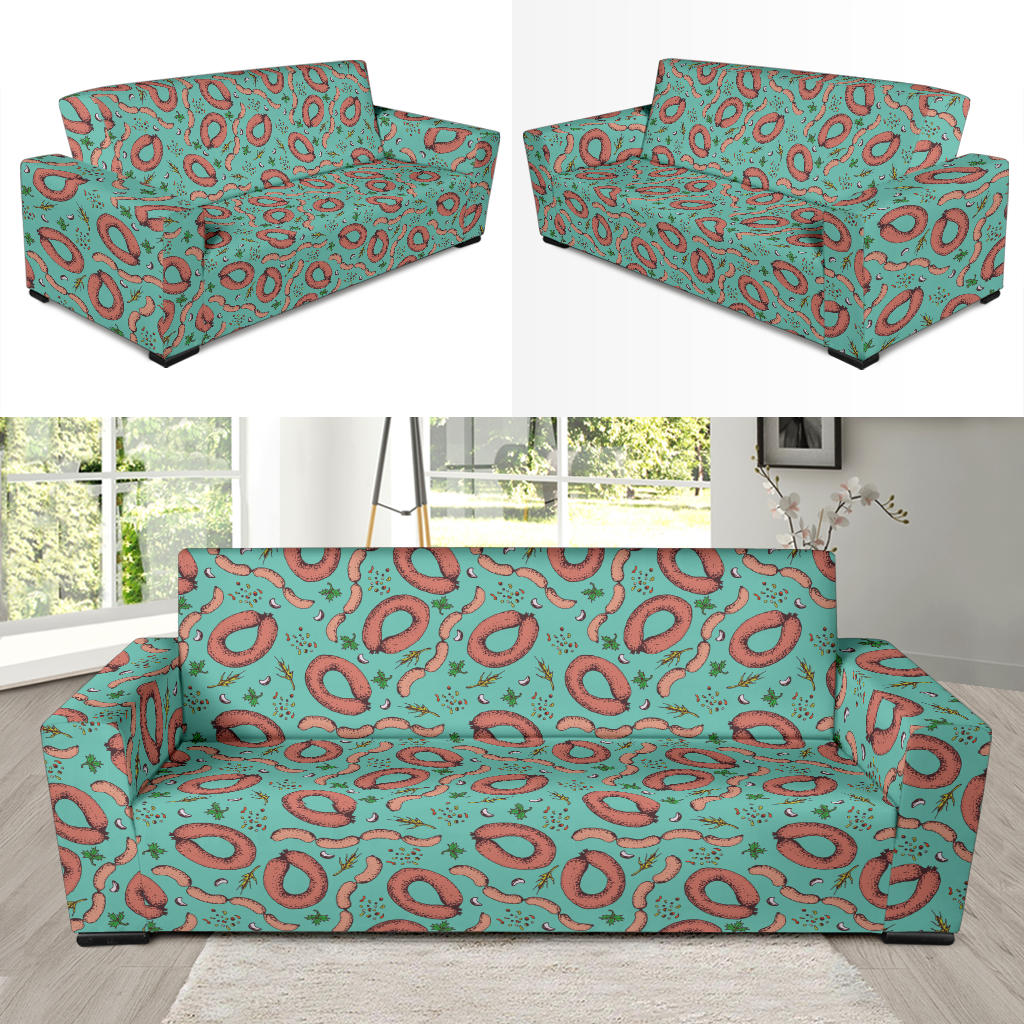 Sausage Print Design LKS303 Sofa Slipcover