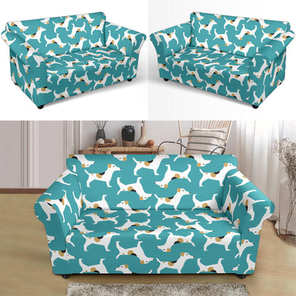 Russell Terriers Print Design LKS301 Loveseat Couch Slipcover