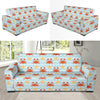 Crab Pattern Print Design 03 Sofa Slipcover